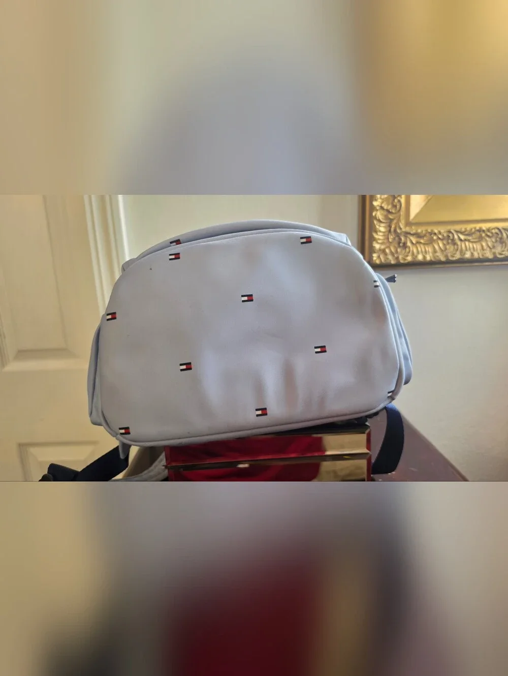 Tommy Hilfiger Light Blue Logo Backpack - Men's Bag